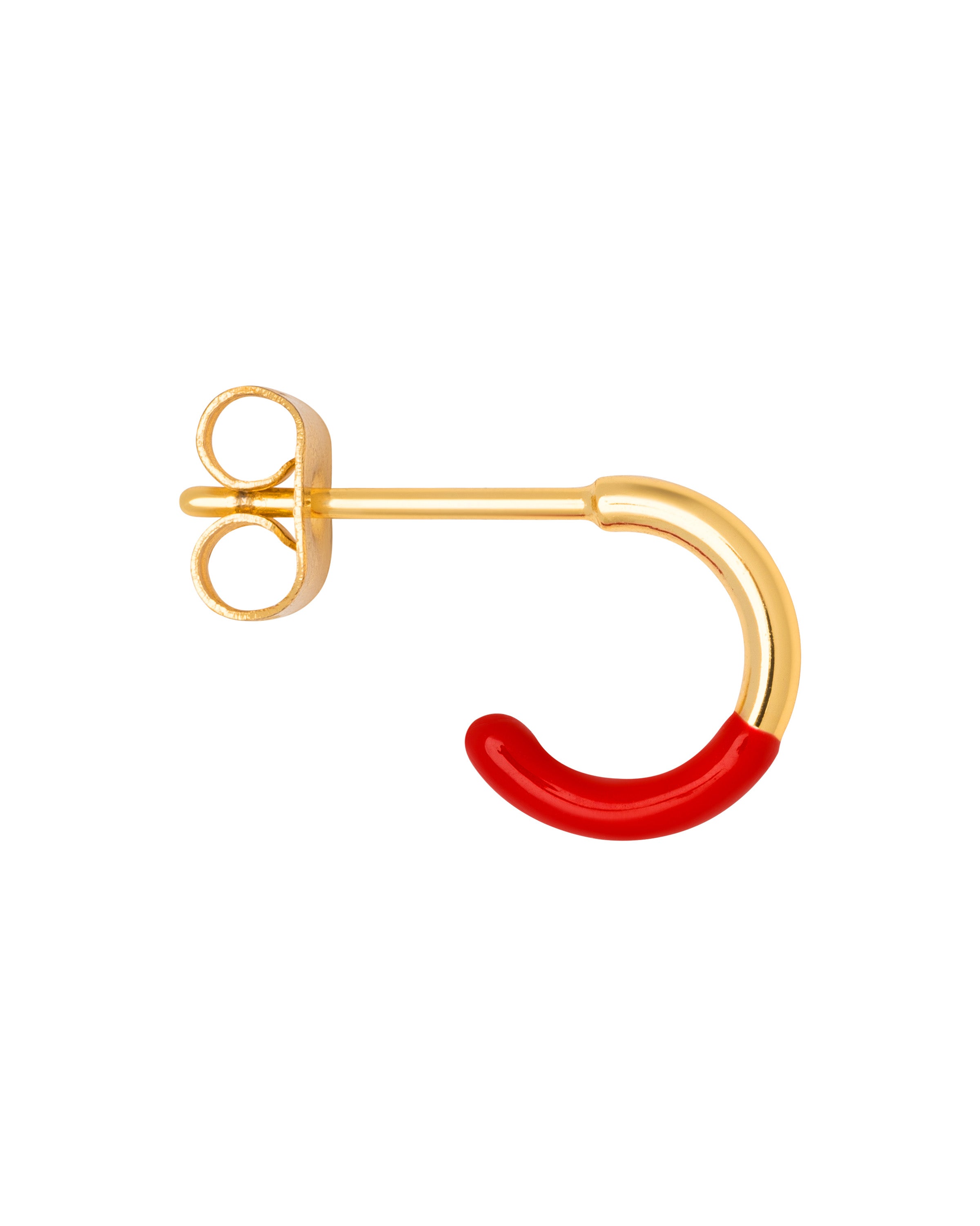 Color Half Dip hoop - Passion Red